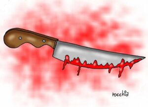 dibujo cuchillo sangre