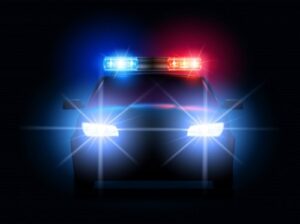 auto policia luces