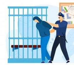 dibujo hombre detenido