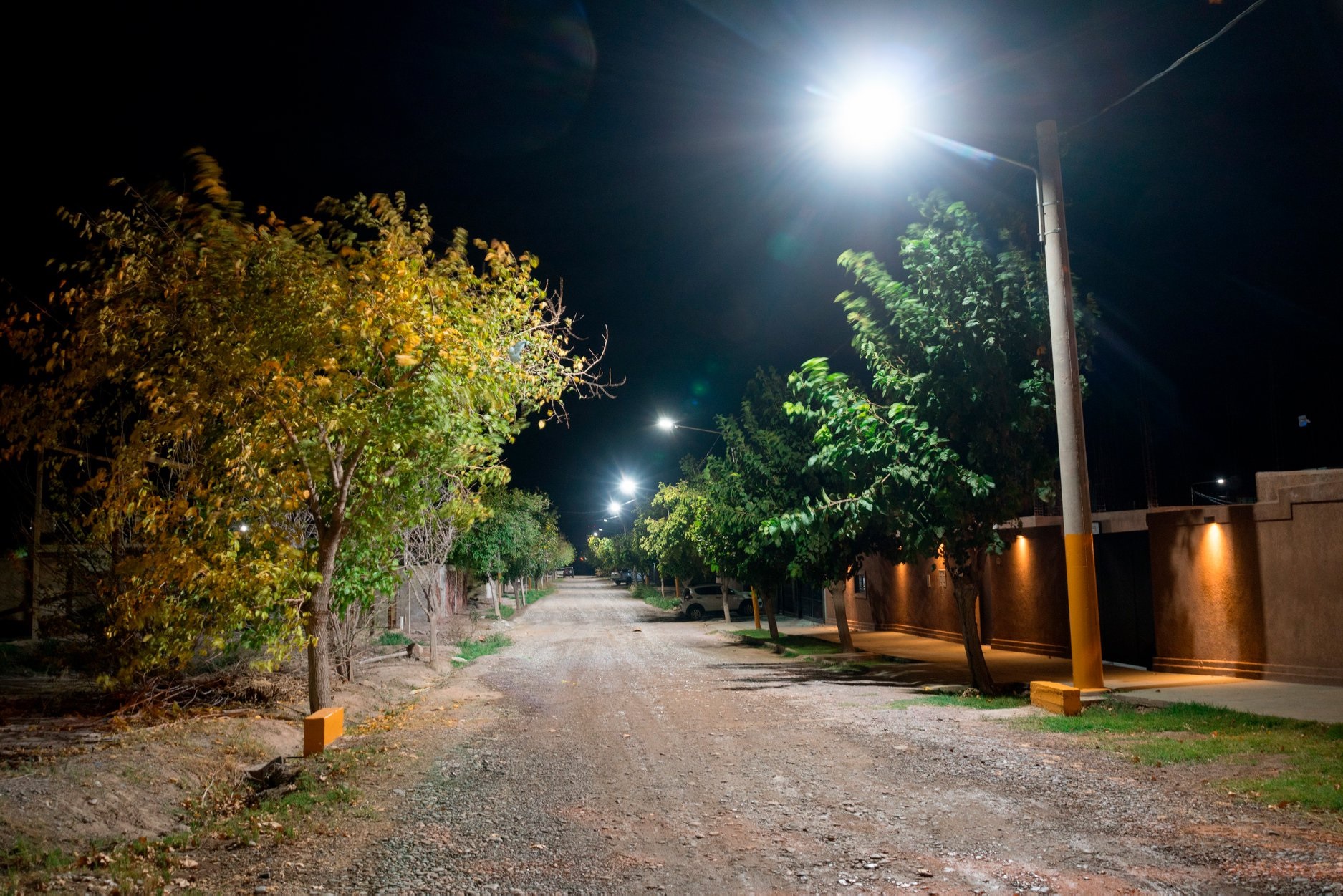 barrio iluminado