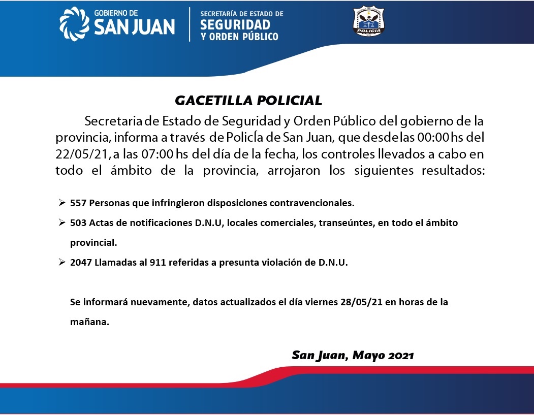 comunicado policial