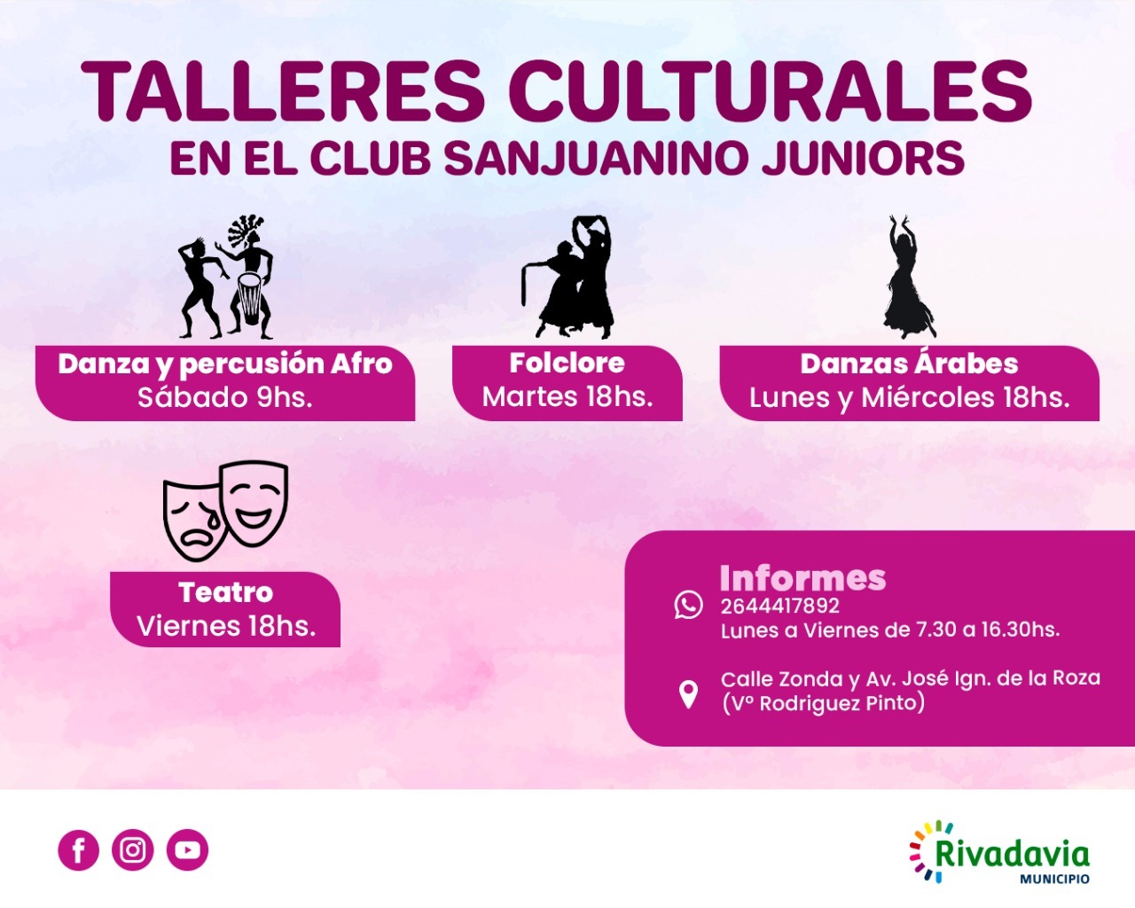 TALLERES CULTURALES EN RIVADAVIA