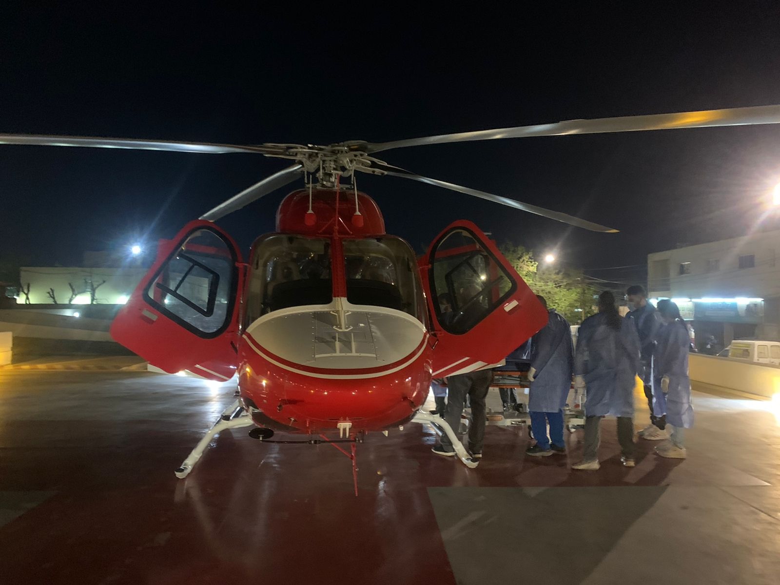 helicoptero paciente