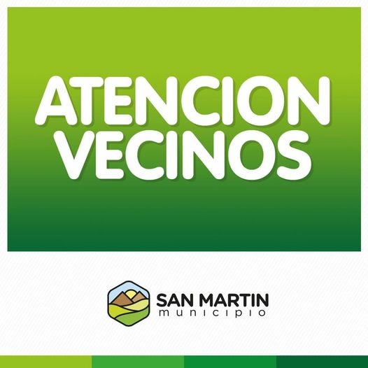 Atencion vecino de san martin