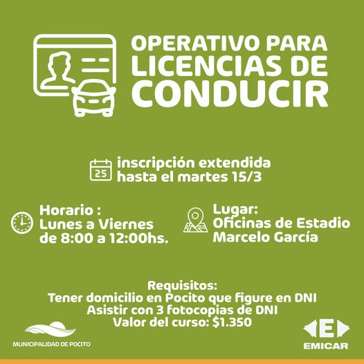OPERATIVO LICENCIA DE CONDUCIR