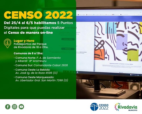 CENSO 2022 Rivadavia