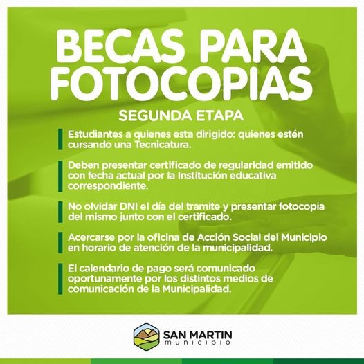 becas fotocopias