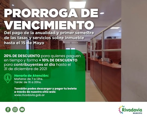 prorroga rivadavia