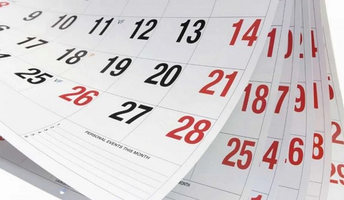 calendario numeros