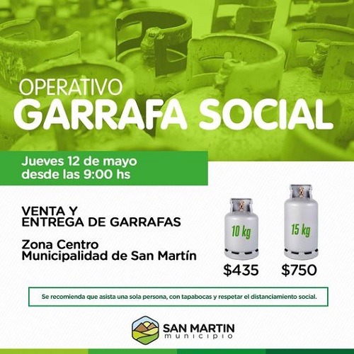 garrafa social san martin