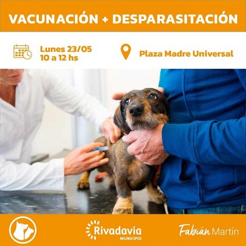 vacuna perro rivadavia