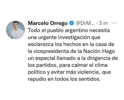 Orrego intento