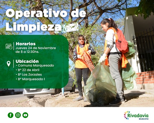 operativo limpieza 24 nov