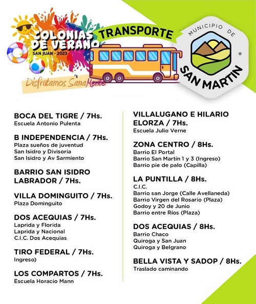 colonia transporte