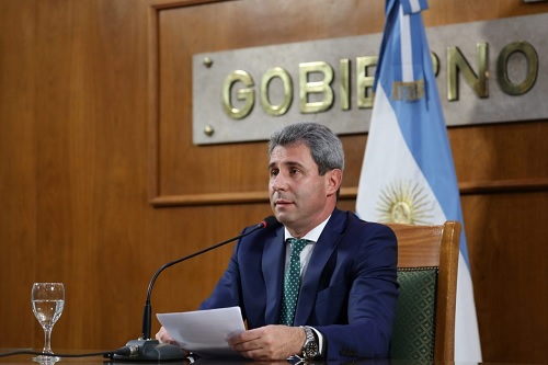 Uñac mensaje