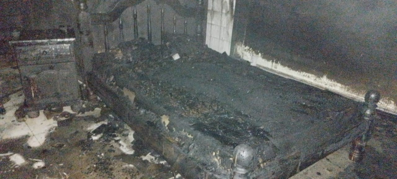 cama quemada
