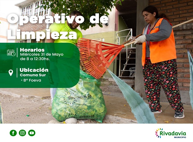 operativo de limpieza 31 de mayo