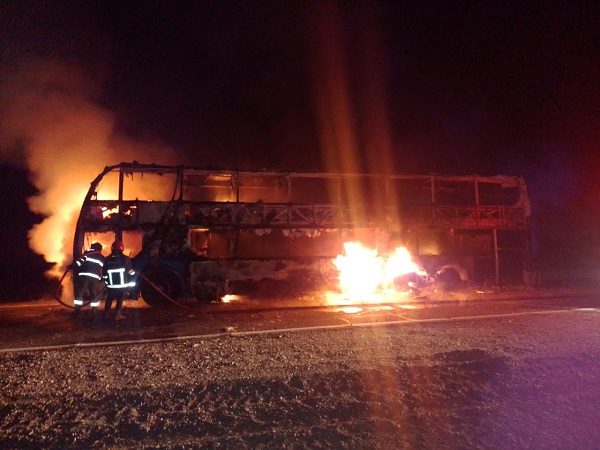 incendio de colectivo