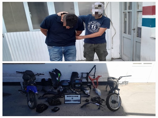 detenido moto