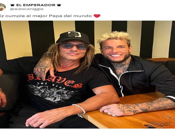 Caniggia padre e hijo
