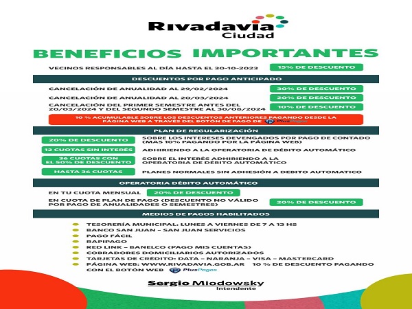 impuestos rivadavia