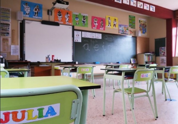 aula primaria vacia