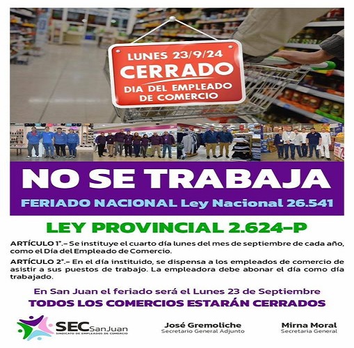 comercio feriado