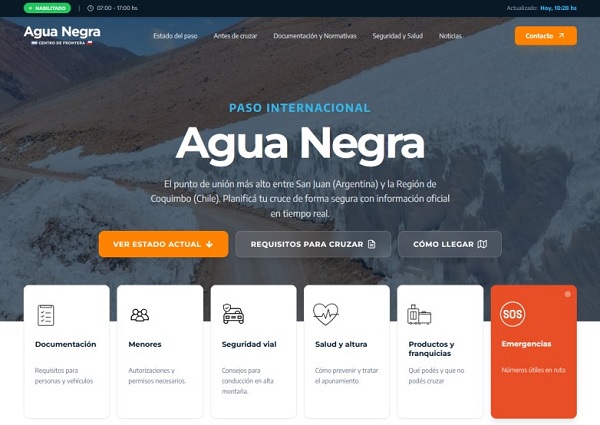 agua negra web