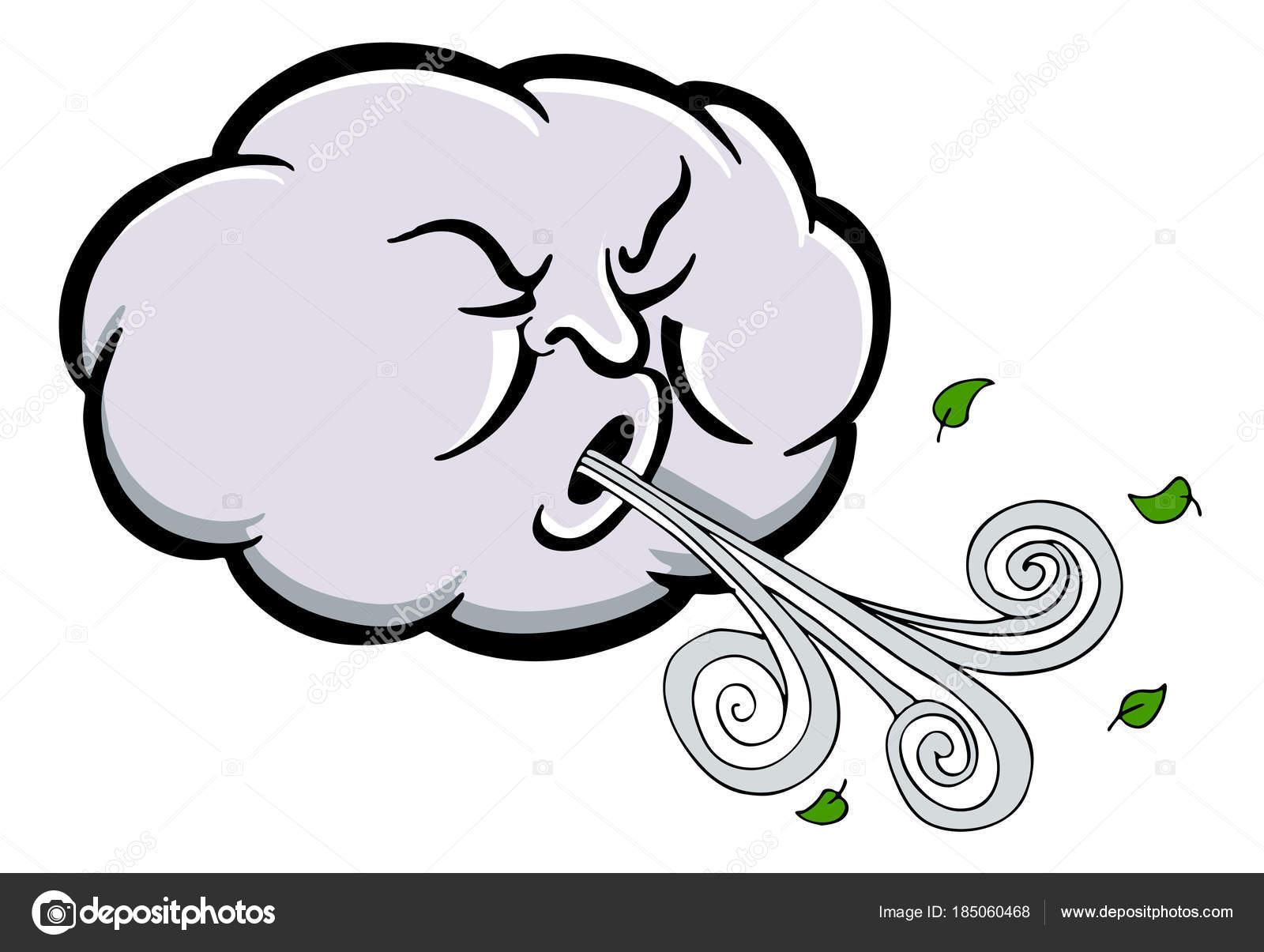 Angry Cloud Blowing Wind