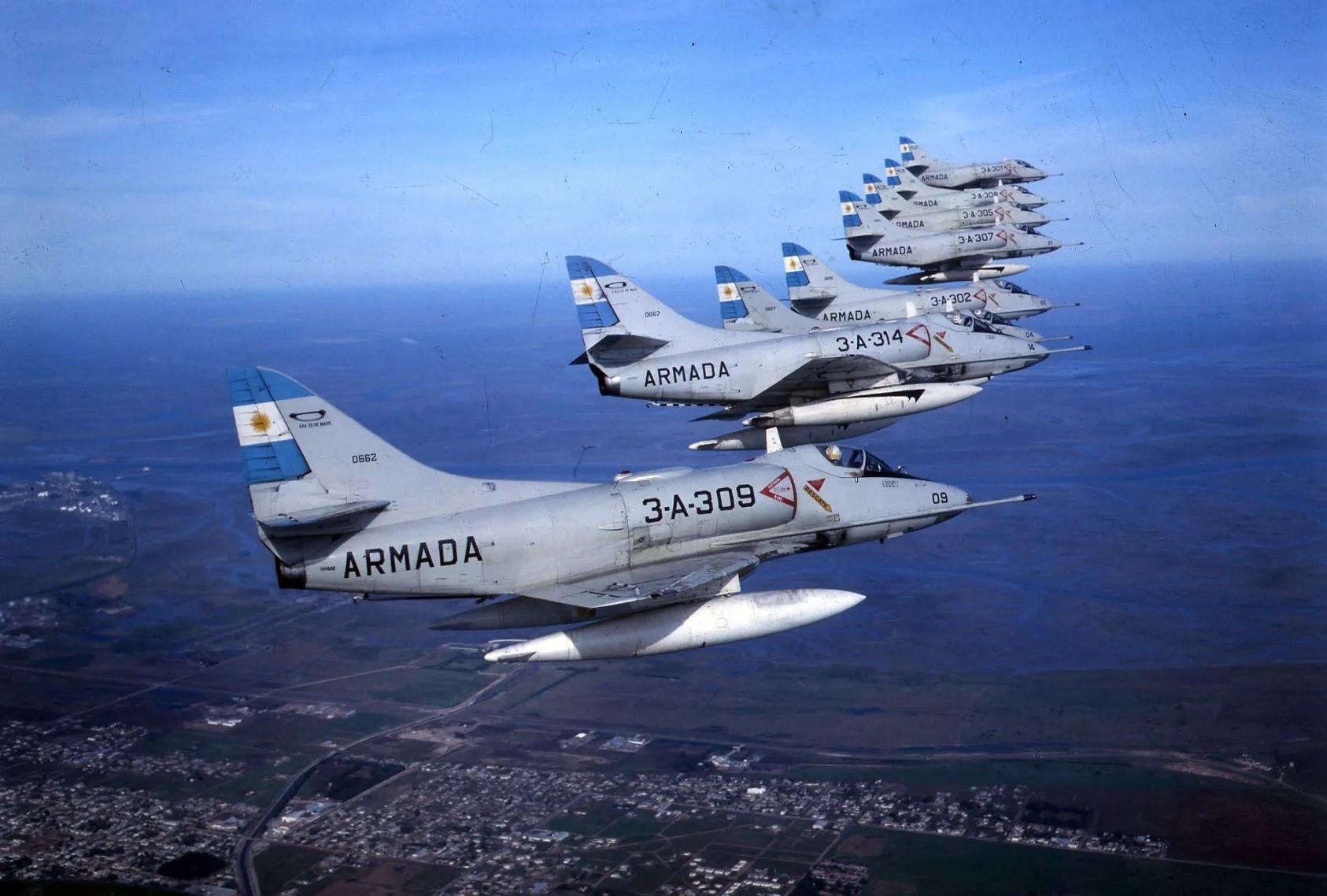 aviones argentinos guerra de malvinas