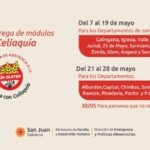 Entrega de módulos alimentarios para personas celíacas