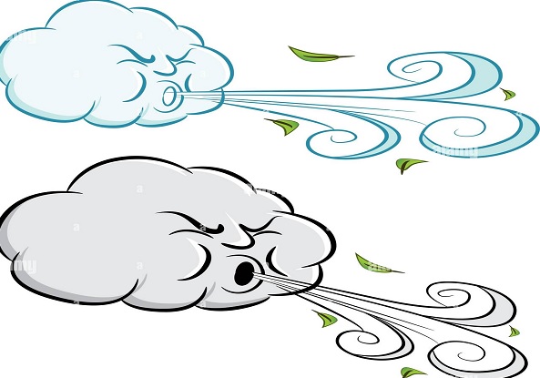 dibujo viento fuerte