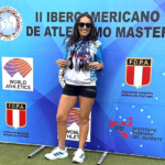 Adriana Quiroga brilló en el Torneo Iberoamericano de atletismo máster