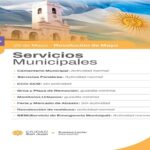 Servicios municipales en Capital durante el 25 de Mayo
