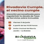 Rivadavia Cumple, el vecino cumple