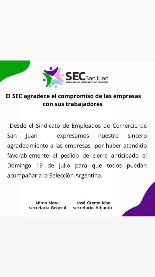 SEC agradece