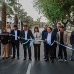Orrego inauguró la histórica repavimentación de la emblemática avenida Libertador