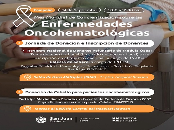 Mes Mundial de Concientización sobre las Enfermedades Oncohematológicas