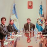 Orrego afianzó con el vicepresidente de CAF los avances para la autopista de la Ruta 40 Sur