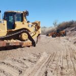 Avanzan los trabajos sobre el río Yakin en el departamento Albardón