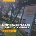 La Ciudad continúa con la limpieza de plazas y espacios verdes del sector norte