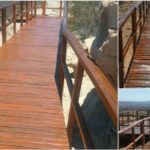 En Ischigualasto seguimos trabajando en pasarelas, cartelería y circuito interno
